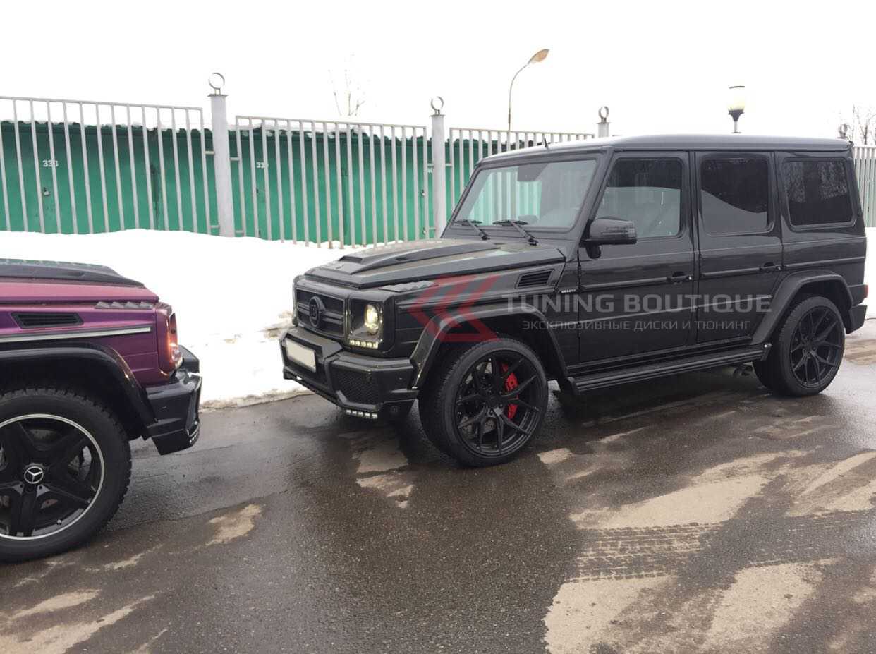 Mercedes G Class на 22" дисках Rohana RFX5 Matte Black фото 5